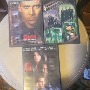 Thrilling DVD Set - 8MM, Matrix Collection, A Time to Kill
